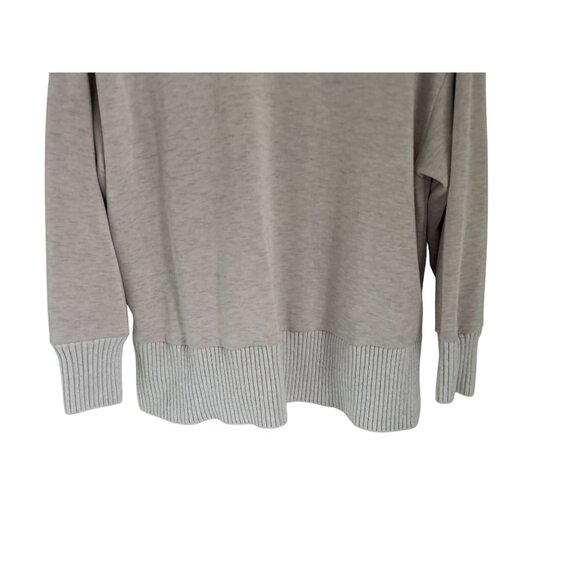 Varley Barker Oversized High Neck Sweater Oversized Side Zipper Detail Pale Pin - Picture 8 of 11